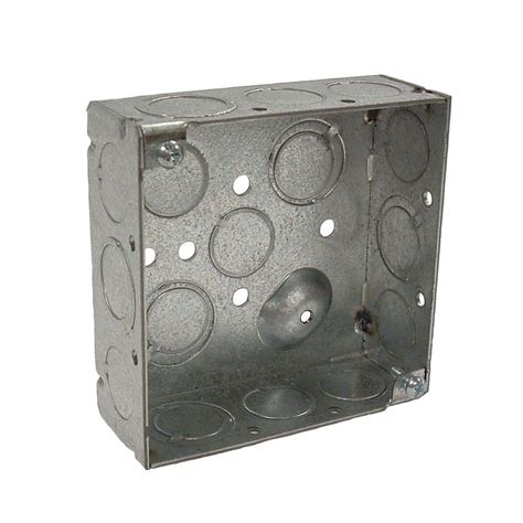 4 square steel box|4 inch square electrical box.